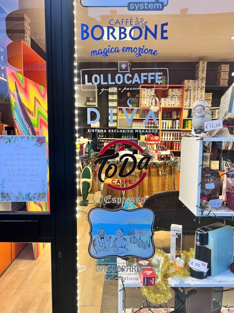 adesivi su vetrina buon caffè